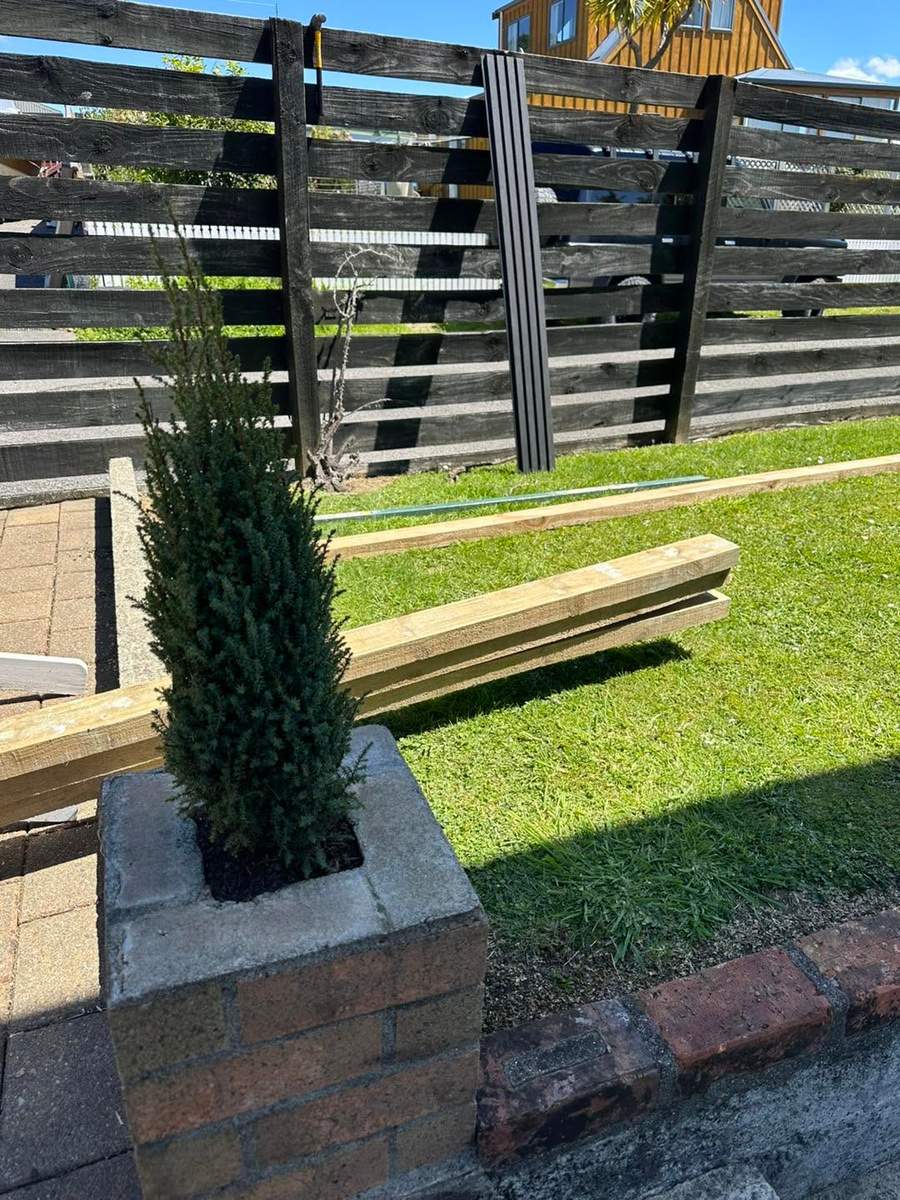 Garden planter box and fence renovation